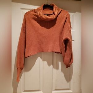Wild Fable, orange sweater, cropped size XL